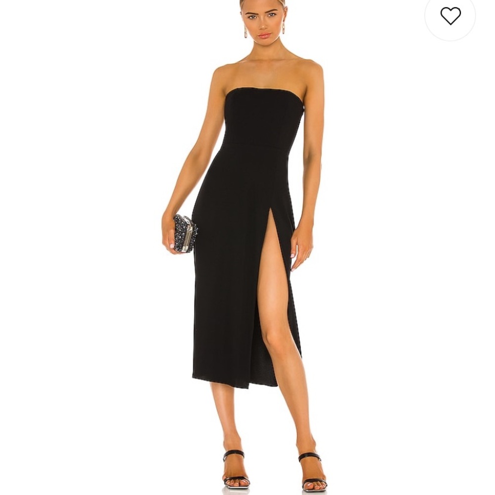 Revolve Mandy MIDI Dress in Black, Medium NWT